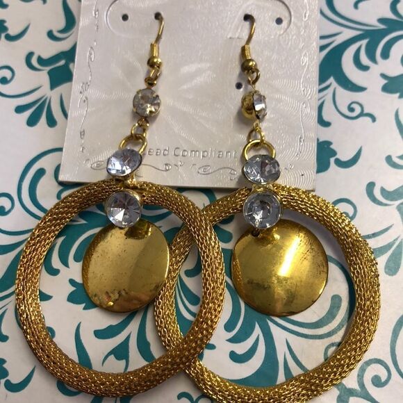 Yellow gold‎ plated Fashion Earrings - Picture 3 of 5